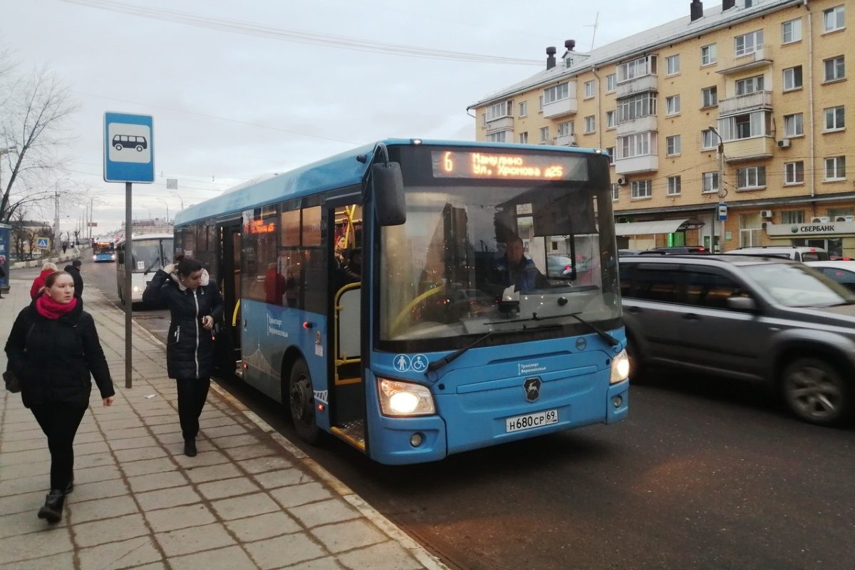 19 февраля на маршрут №6 в Твери вышли 13 новых автобусов | ТОП Тверь  новости