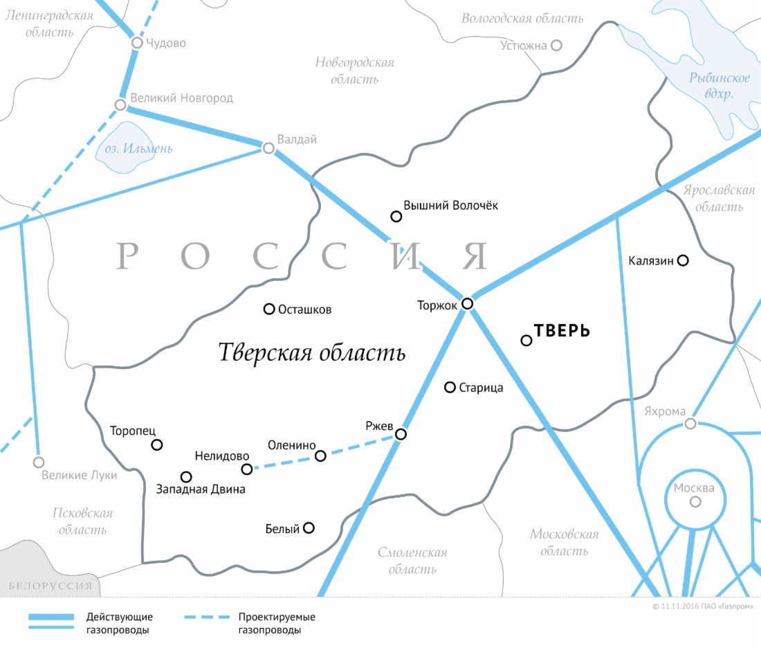 Карта газовых труб в московской области