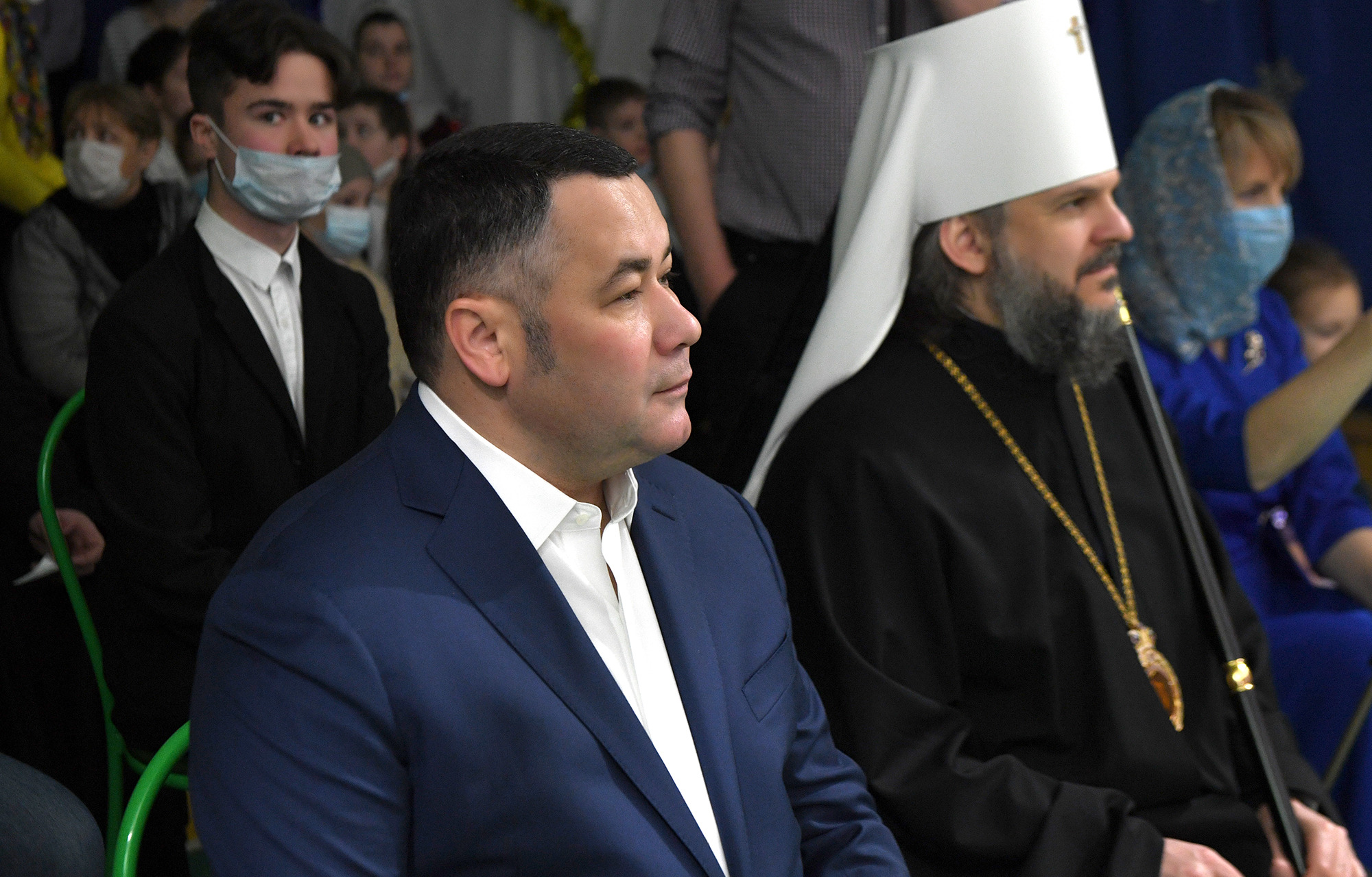 Губернатор Игорь Руденя поздравил с Рождеством Христовым учеников Тверской епархиальной школы