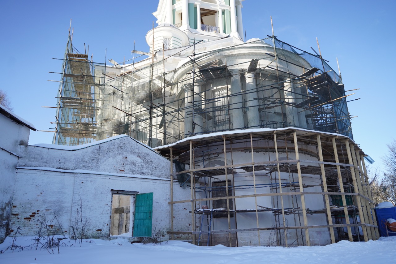 Борисоглебский монастырь Торжок реставрация. Тверь Борисоглебский храм. Собор в Торжке отреставрированный. Восстановление храмов в Торжке.