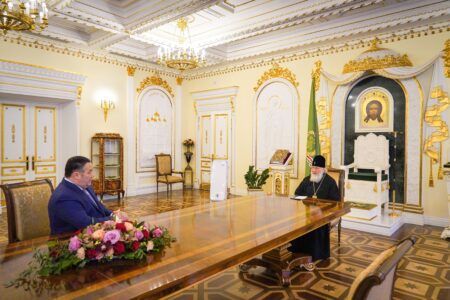 Святейший Патриарх Кирилл провел встречу с губернатором Тверской области Игорем Руденей