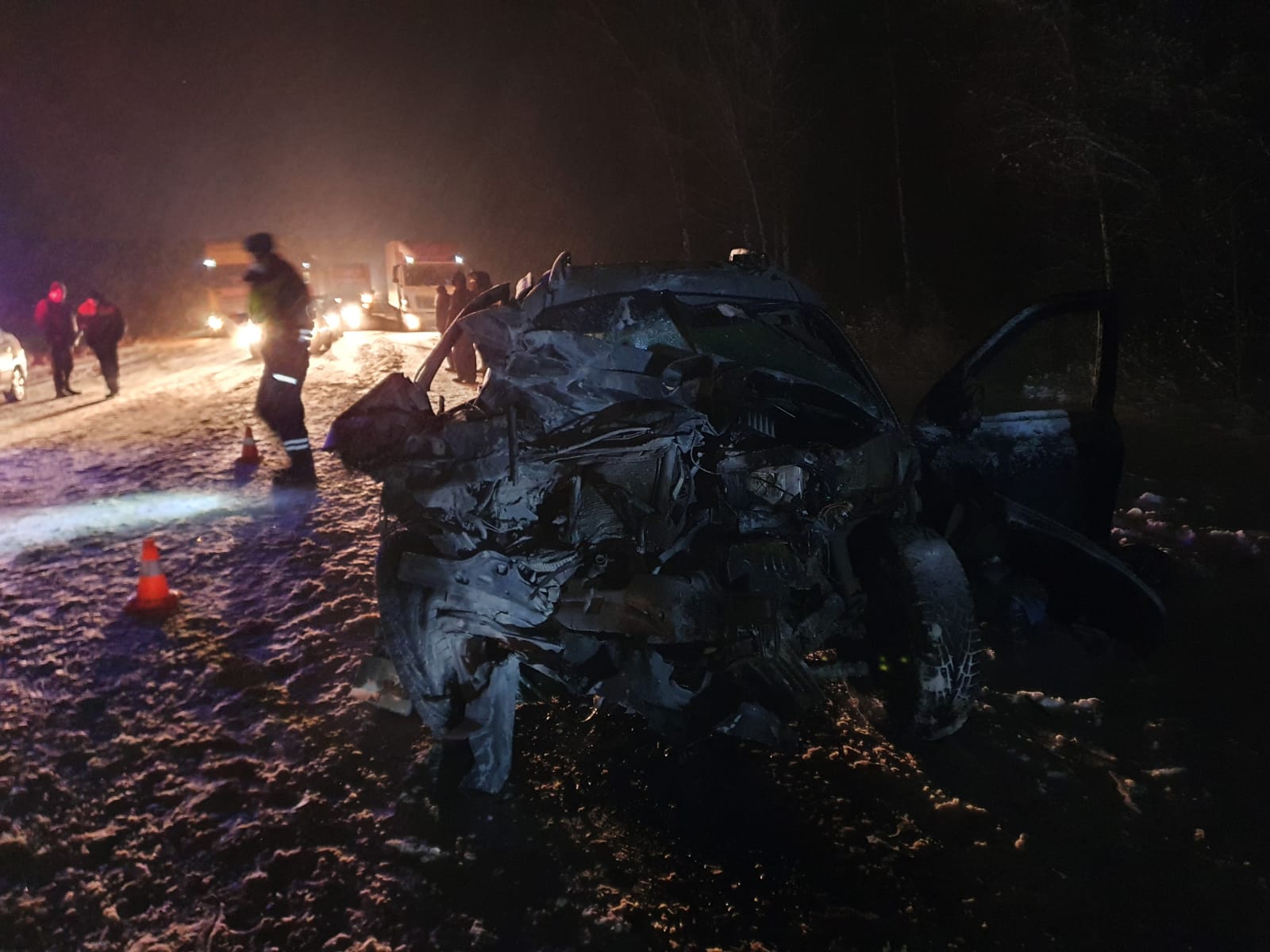 В Тверской области погиб водитель после страшного столкновения с фурой