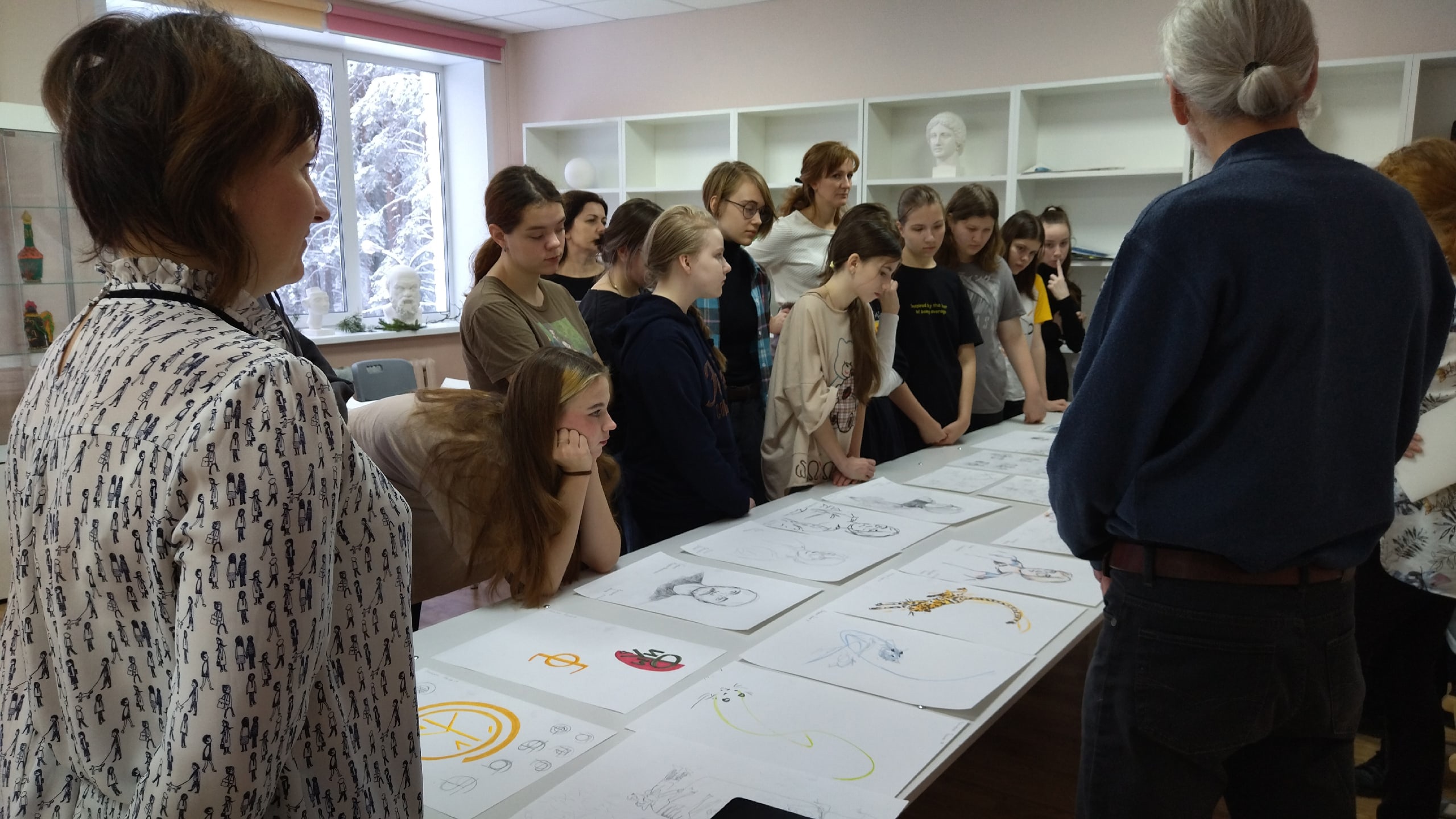Юные жители Тверской области набирались опыта у известных московских художников