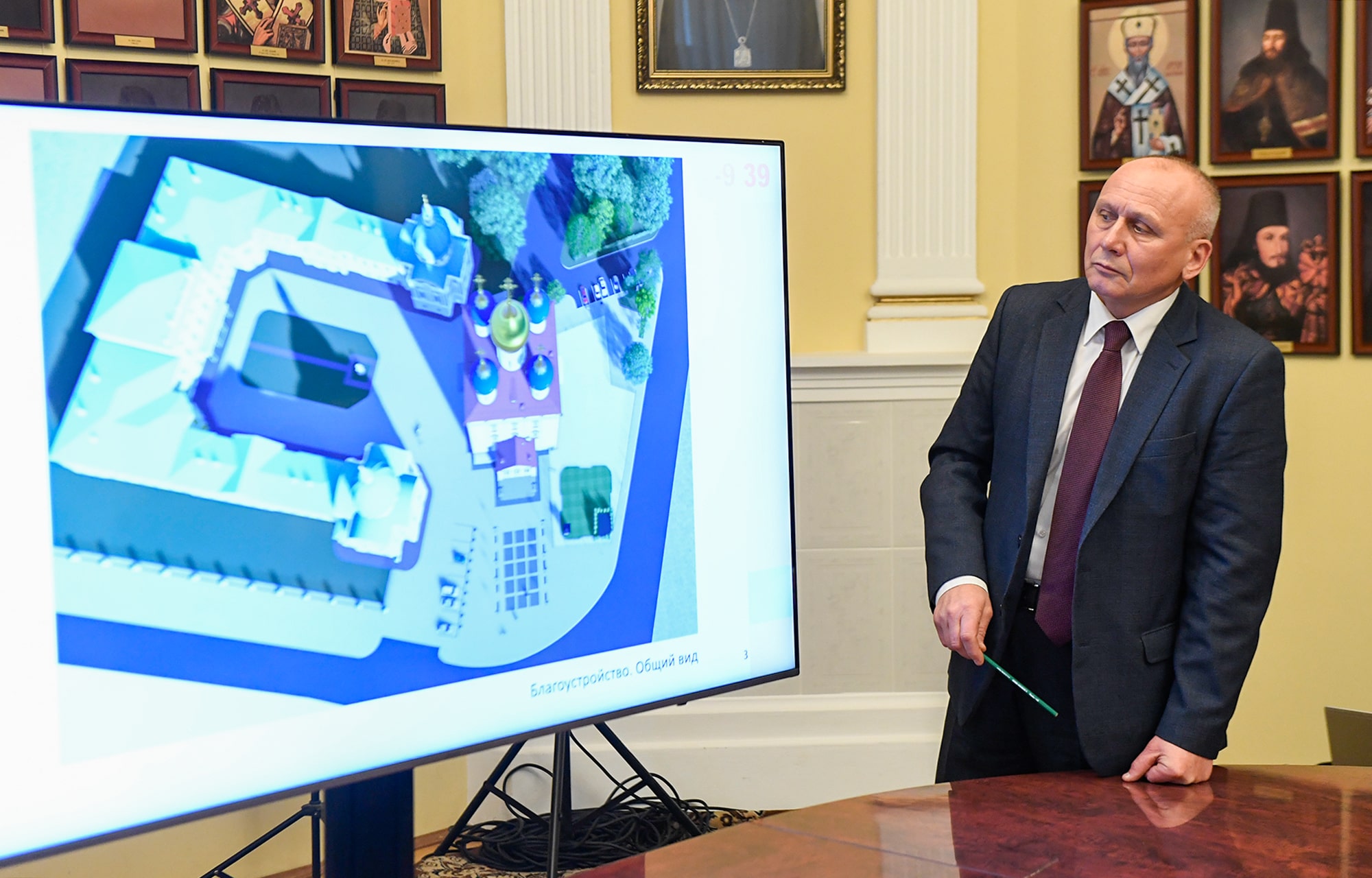 Губернатор Игорь Руденя и митрополит Амвросий обсудили дальнейшее восстановление Спасо-Преображенского собора в Твери