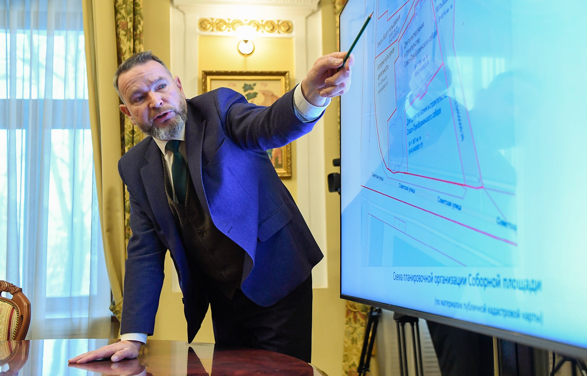 Губернатор Игорь Руденя и митрополит Амвросий обсудили дальнейшее восстановление Спасо-Преображенского собора в Твери