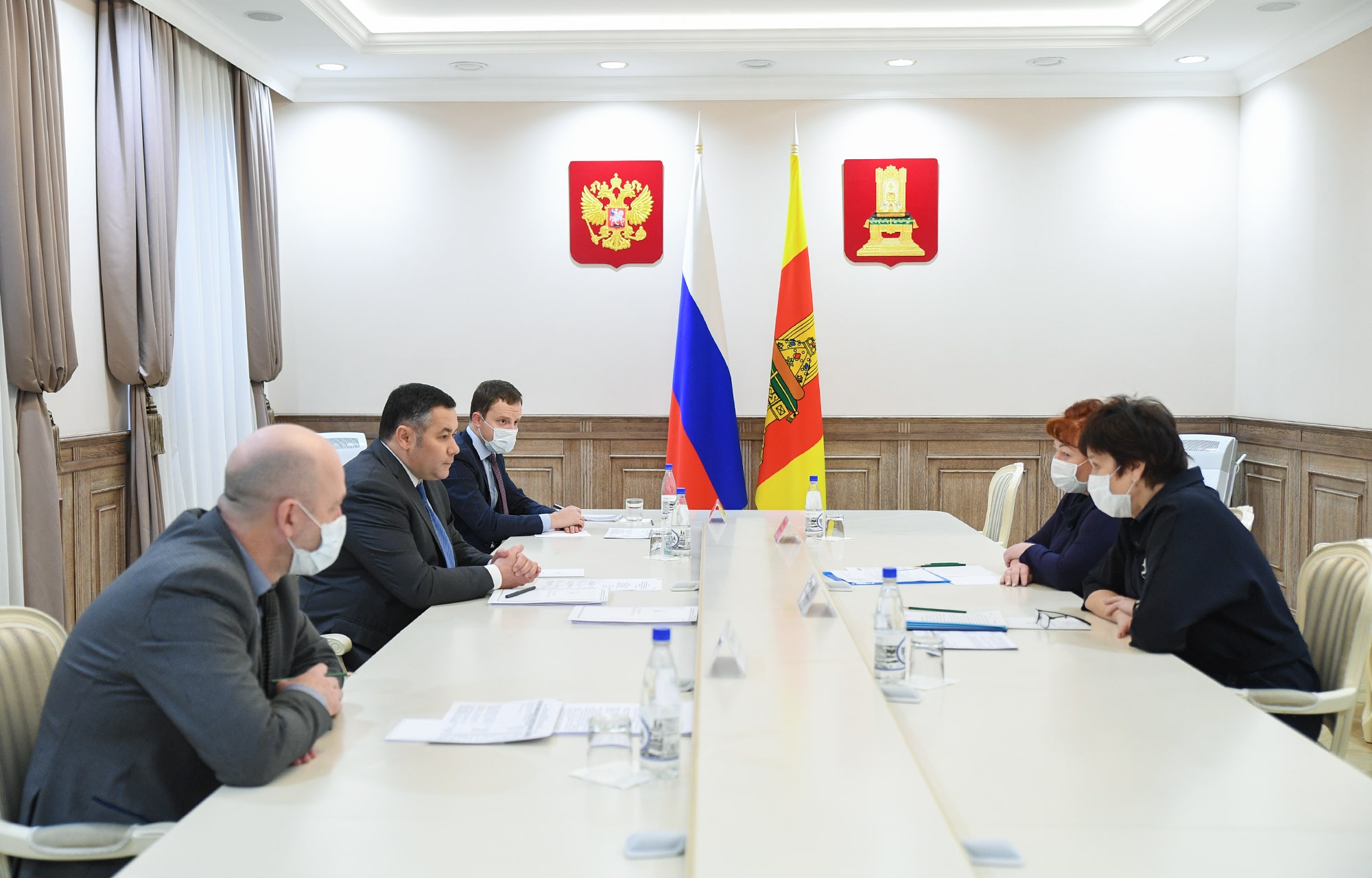 Игорь Руденя обсудил с главами города Кимры и Кимрского района актуальные вопросы развития территорий