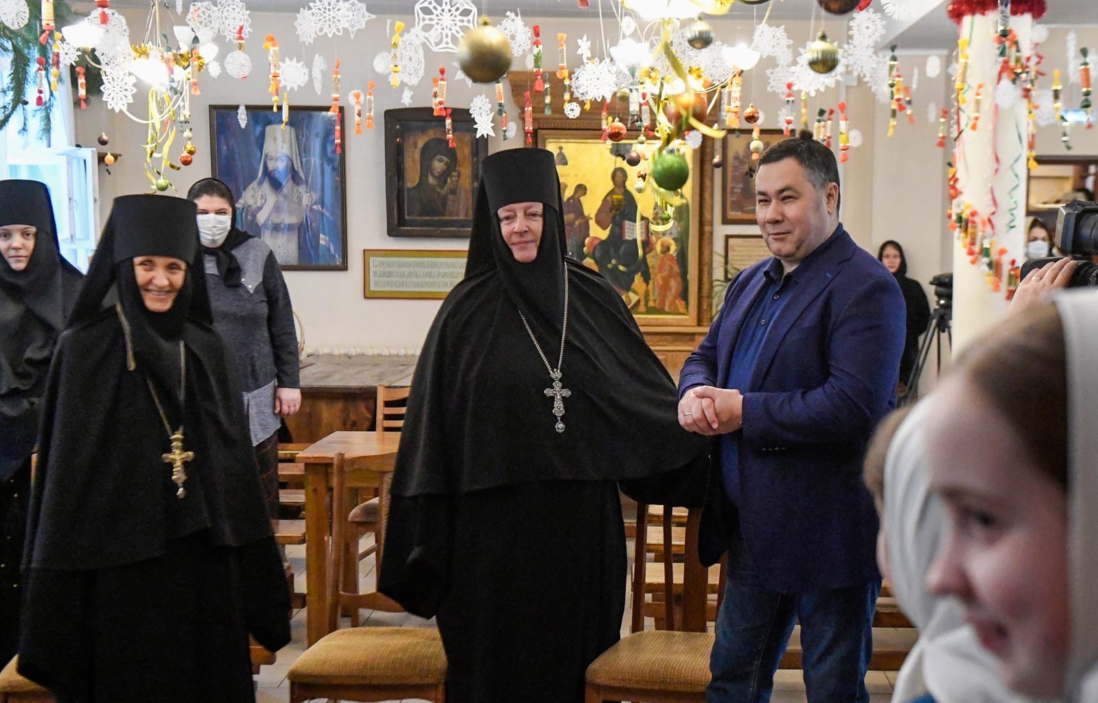 Губернатор Тверской области посетил в Рождество Вознесенский Оршин монастырь