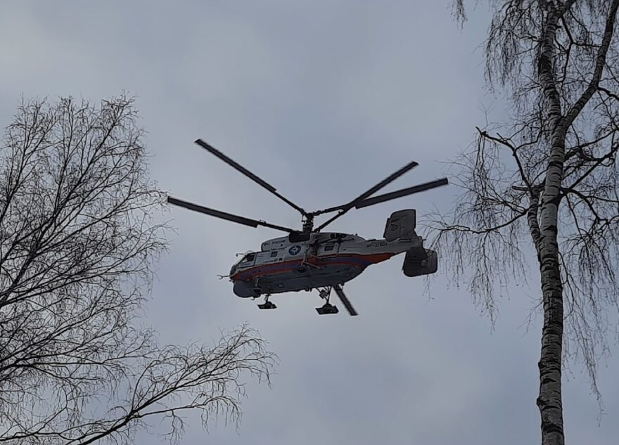Жителя Тверской области эвакуировали на вертолёте санавиации
