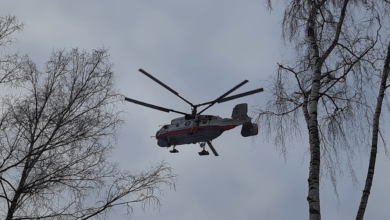Жителя Тверской области эвакуировали на вертолёте санавиации