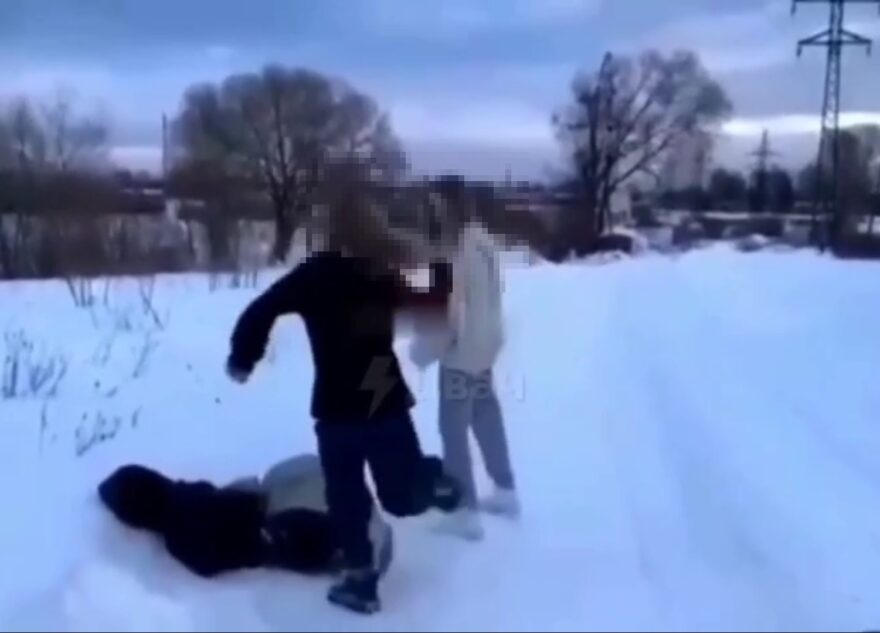 Появилось видео избиения школьницы в Тверской области