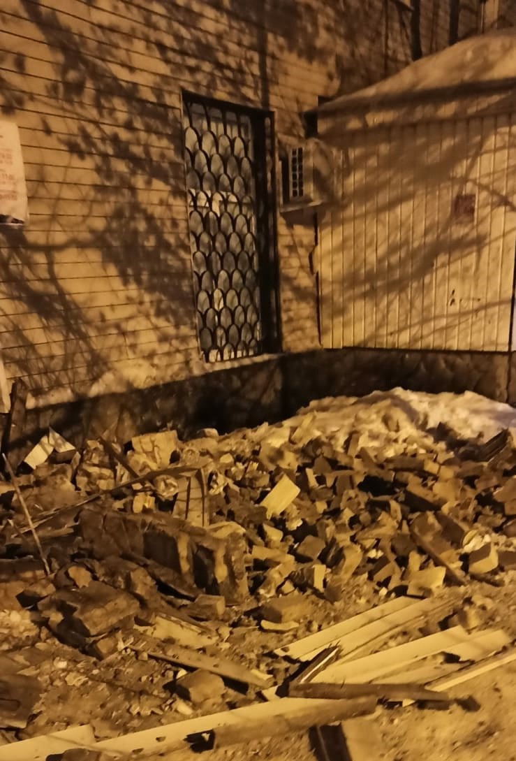 В Тверской области обрушился фасад жилого дома