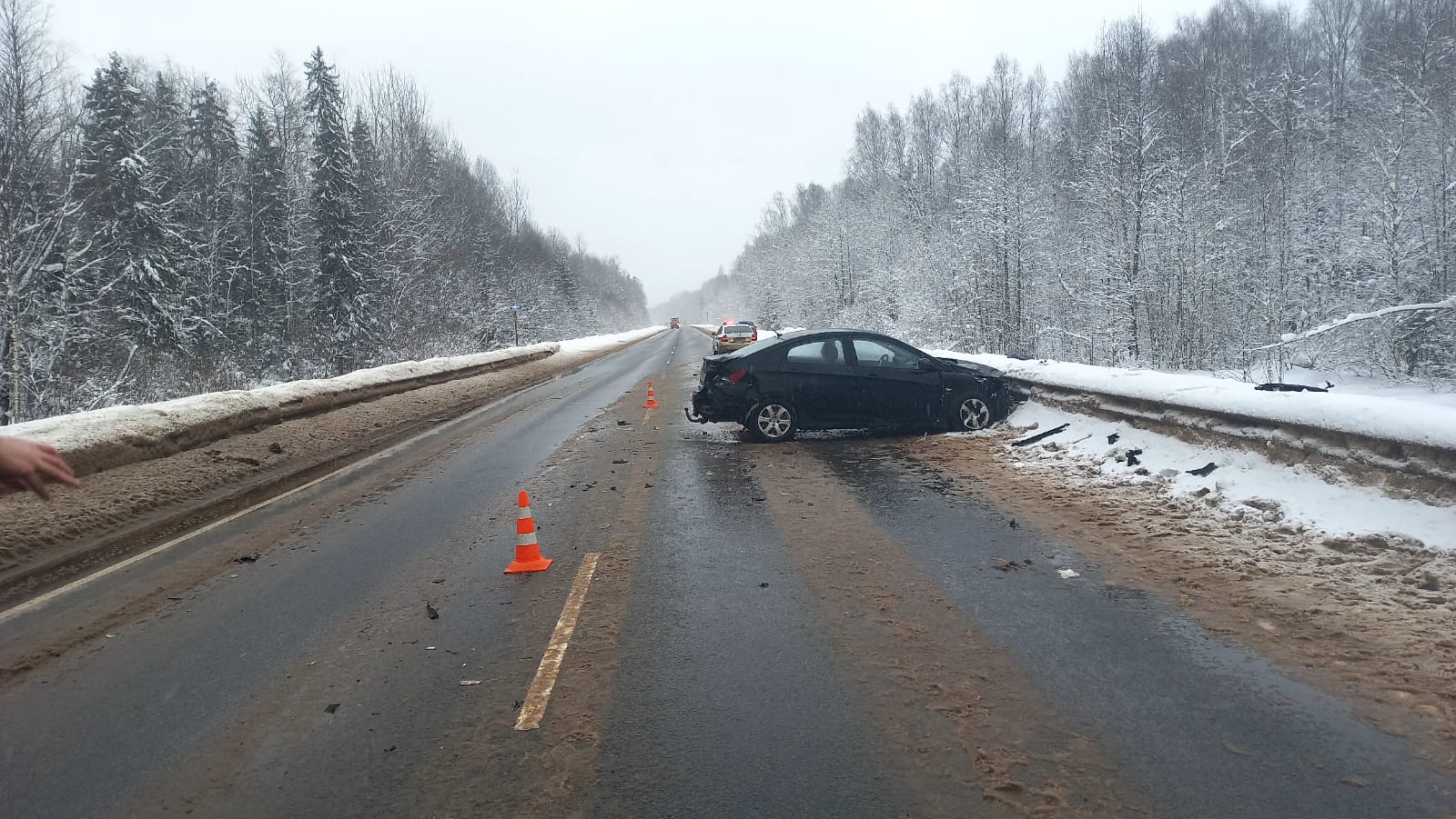 В Тверской области на трассе М-9 обгон закончился жуткой аварией