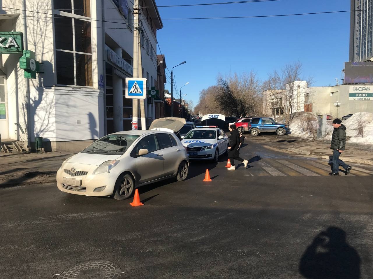 Днём в центре Твери водитель "Тойоты" сбил мужчину