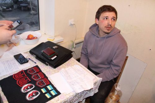 В России задержали украинского боевика-националиста: видео