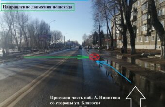 Пешеход-нарушитель попал под колёса иномарки в Твери Пешеход-нарушитель попал под колёса иномарки в Твери