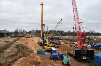 Губернатор Игорь Руденя проконтролировал строительство Западного моста в Твери