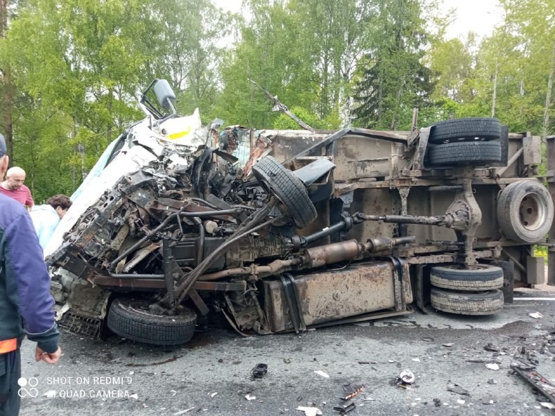 Водитель "Ауди" погиб в столкновении с большегрузом в Тверской области
