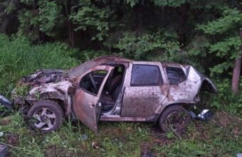 На трассе в Тверской области «Рено» ушёл в кювет, водитель погиб На трассе в Тверской области «Рено» ушёл в кювет, водитель погиб