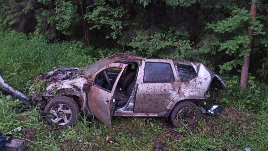На трассе в Тверской области «Рено» ушёл в кювет, водитель погиб На трассе в Тверской области «Рено» ушёл в кювет, водитель погиб