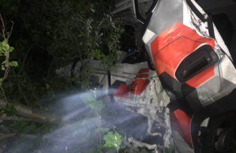 На трассе М-10 в Тверской области «встретились» лось и большегруз На трассе М-10 в Тверской области «встретились» лось и большегруз