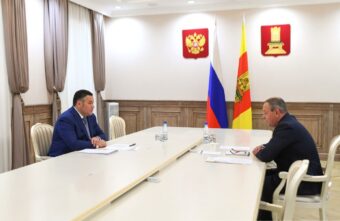 Губернатор Игорь Руденя провёл встречу с главой Нелидовского городского округа Дмитрием Лебедевым