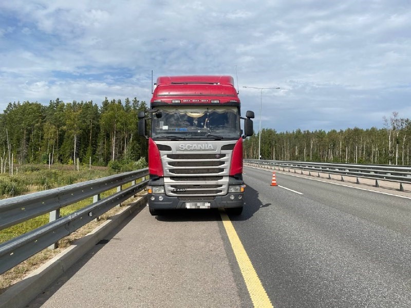 В Тверской области водитель фуры сбил мужчину, который менял колесо