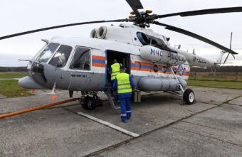 Санитарный вертолёт совершил экстренный вылет за мальчиком из Тверской области