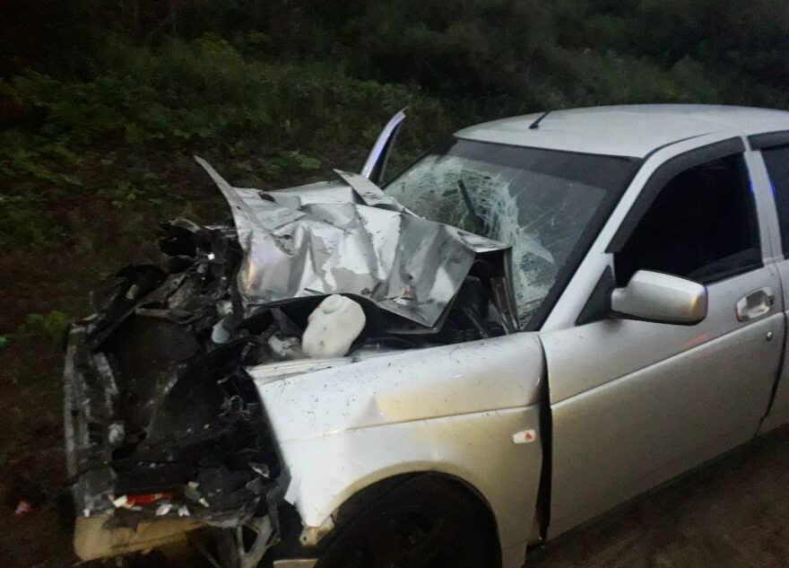 В ДТП пострадали два пассажира Приоры