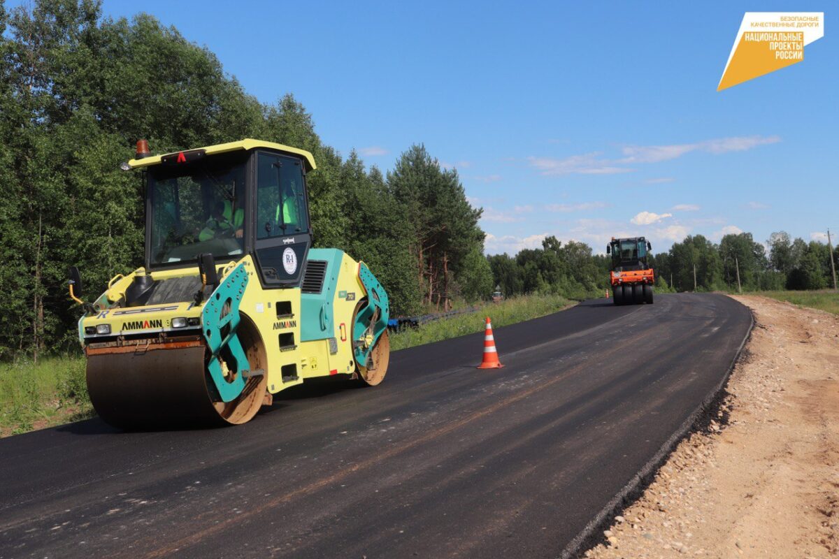 Дорожные работы в Тверской области идут с опережением графика