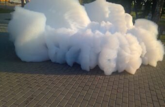 В Тверской области неизвестные вспенили фонтан В Тверской области неизвестные вспенили фонтан