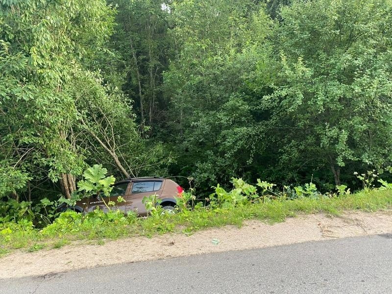 В Тверской области иномарка "вылетела" в кювет и врезалась в дерево