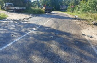 Появились фотографии с места гибели водителя "Форда" в Тверской области