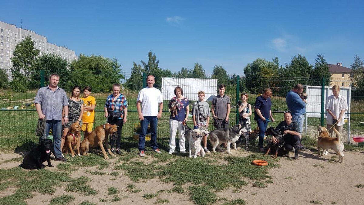 В Твери прошло открытие первой муниципальной площадки для выгула собак