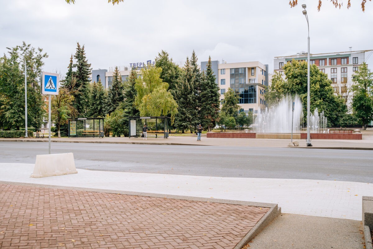 В Твери из-за отсутствия разметки на новом переходе может случиться ДТП