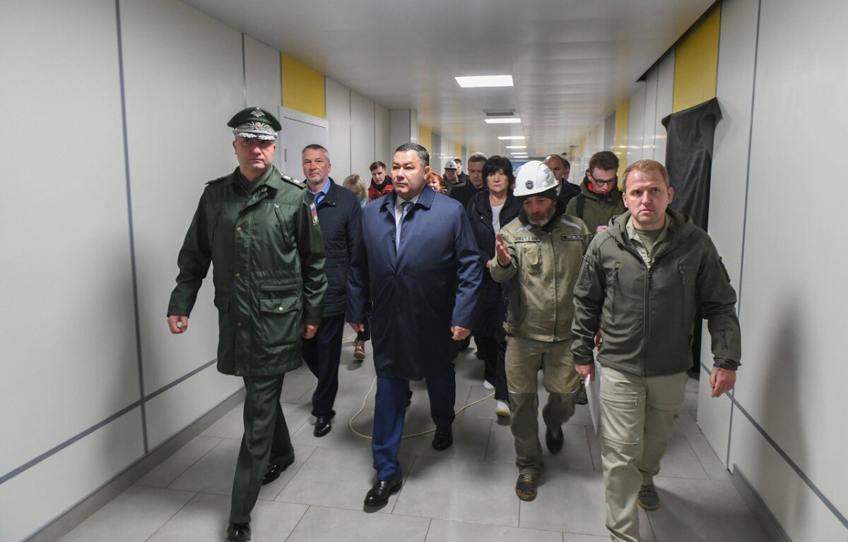 Игорь Руденя и Тимур Иванов ознакомились со строительством детских поликлиник в Кимрах