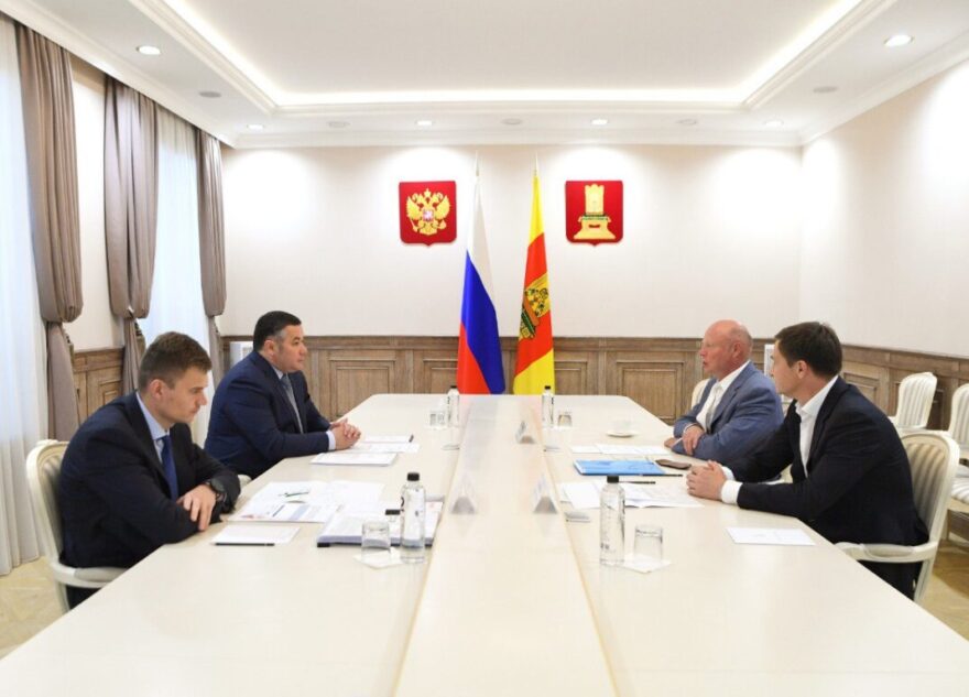 Игорь Руденя и Сергей Бачин обсудили инфраструктурные и туристские проекты в Тверской области