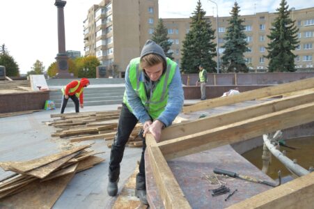 Жители Твери прощаются с фонтанами до весны Жители Твери прощаются с фонтанами до весны
