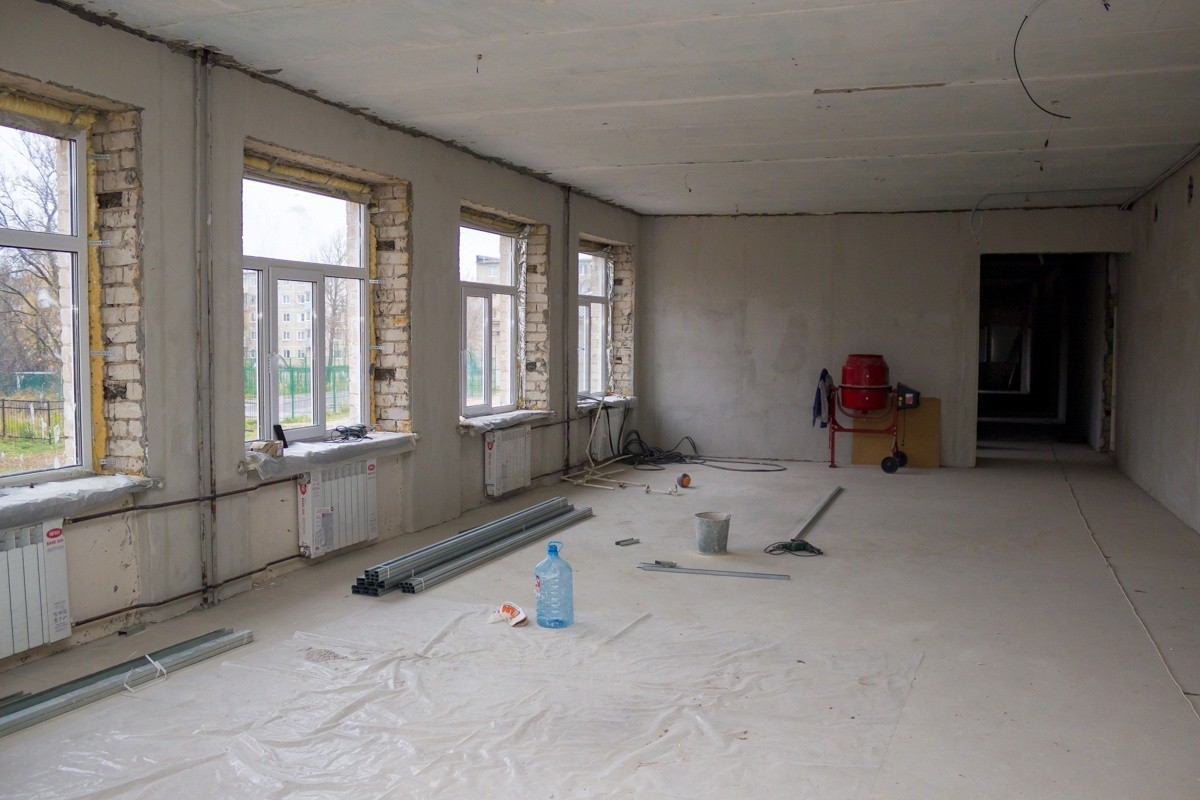 В Лихославле делают капитальный ремонт школы В Лихославле делают капитальный ремонт школы