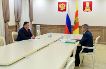 Губернатор Игорь Руденя провёл встречу с главой Бежецкого района Игорем Павловым