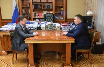 Игорь Руденя и зампред Правительства Александр Новак обсудили модернизацию теплоснабжения в Твери Игорь Руденя и зампред Правительства Александр Новак обсудили модернизацию теплоснабжения в Твери