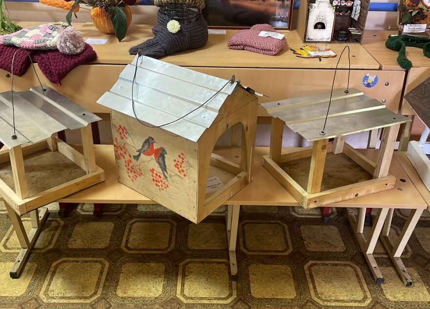 Вышневолоцкие студенты украсили общественные пространства кормушками Вышневолоцкие студенты украсили общественные пространства кормушками