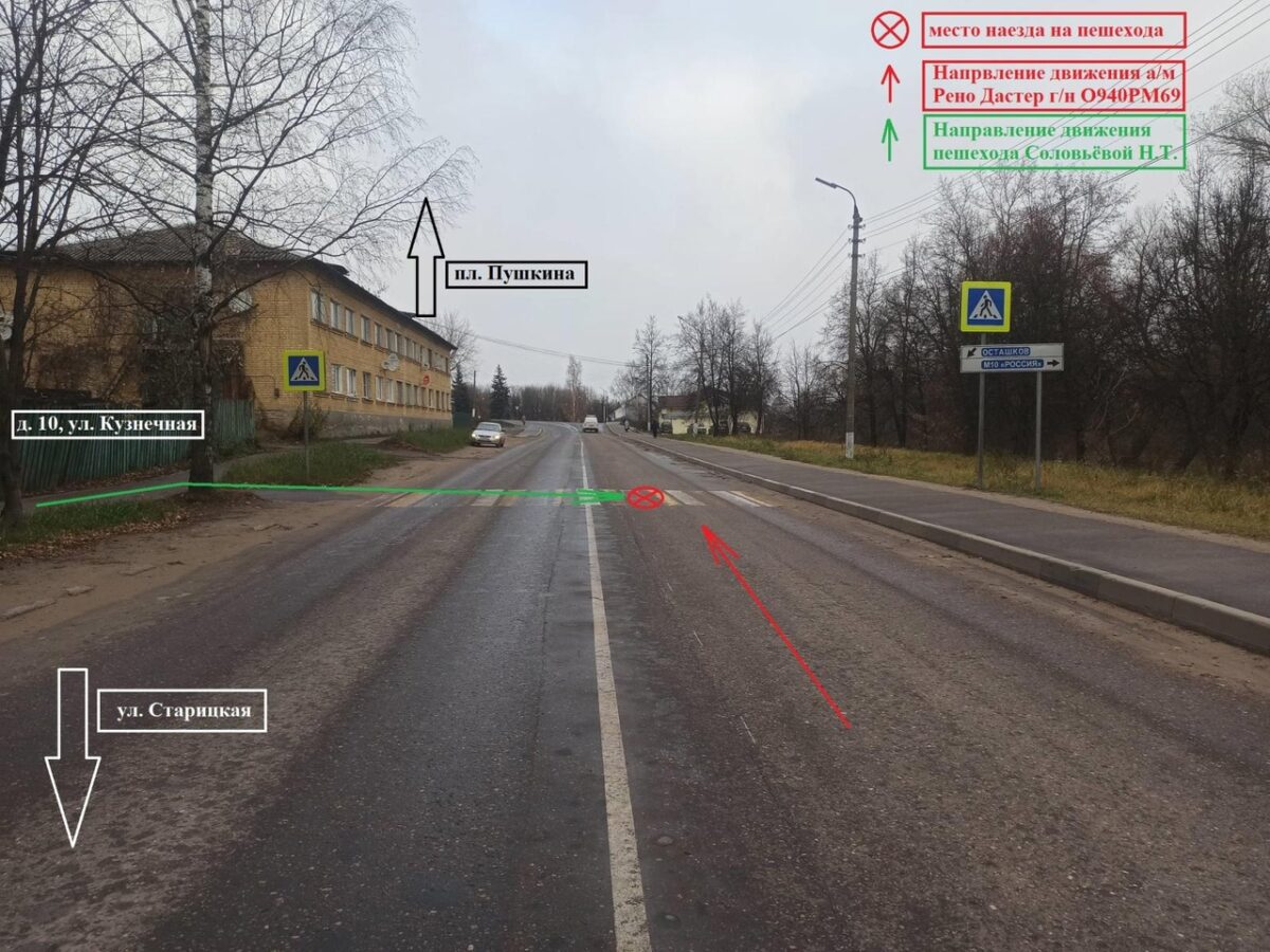 Водитель иномарки сбил пешехода на зебре в Тверской области Водитель иномарки сбил пешехода на зебре в Тверской области