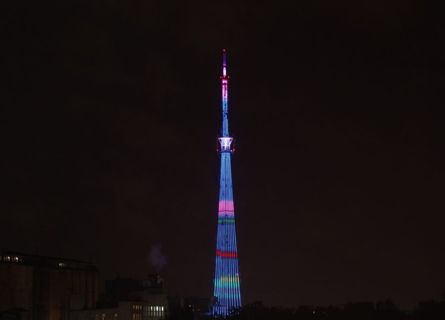 На телебашне в Твери включат лесную подсветку На телебашне в Твери включат лесную подсветку