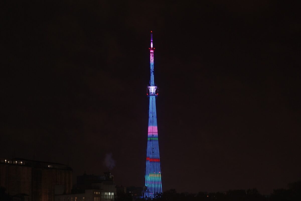На телебашне в Твери включат лесную подсветку На телебашне в Твери включат лесную подсветку
