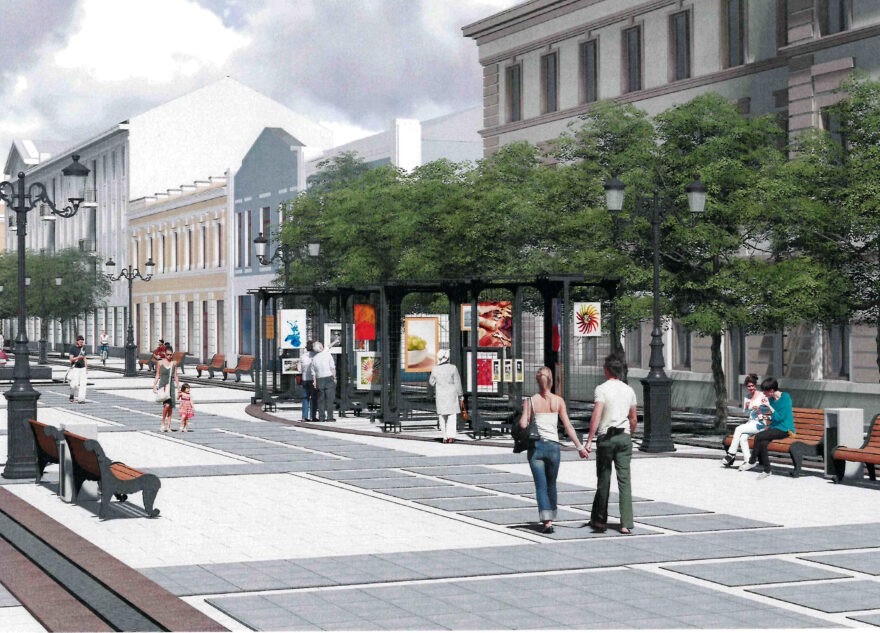 Трёхсвятскую улицу благоустроят в 2023 году