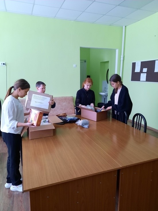 Андреапольские школьники отправили посылки и открытки для солдат на СВО