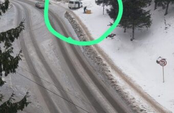 Жители Тверской области воруют пескосоляную смесь для посыпки тротуаров