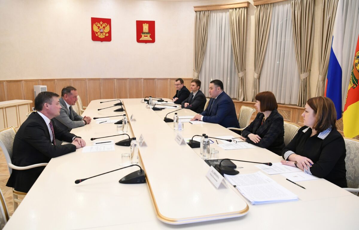 Игорь Руденя и Кирилл Брель обсудили социально значимые проекты в Тверской области