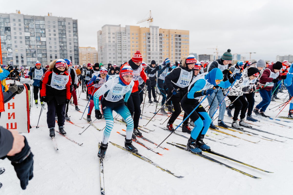 В Тверской области в «Лыжне России» приняли участие 10 тысяч человек 