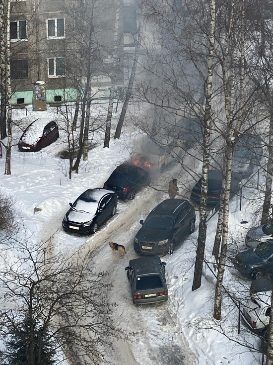 В Твери загорелись два автомобиля, один из них – такси